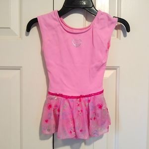 Pink leotard for dance with skirt - 6